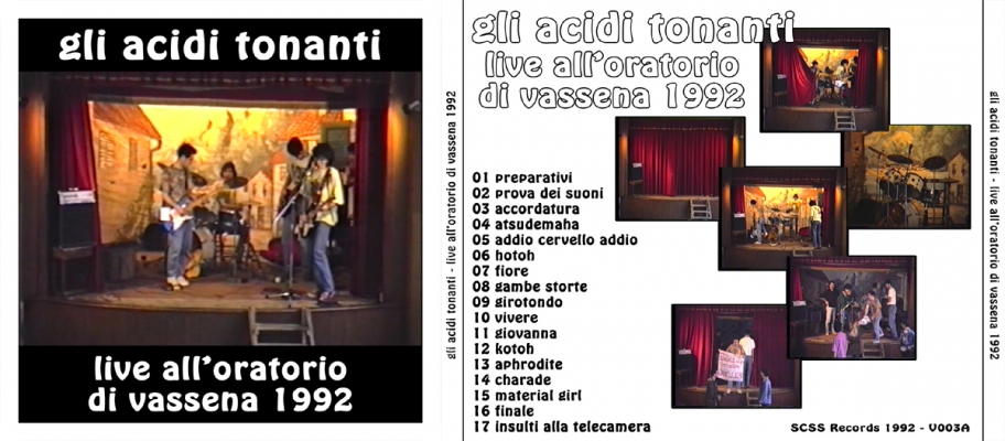 v003a gli acidi tonanti: live all'oratorio di vassena 1992